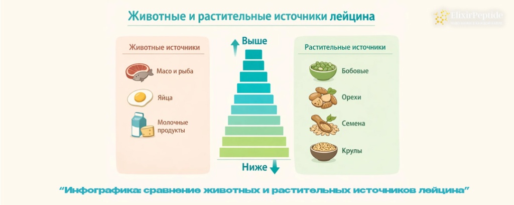 Инфографика- сравнение животных и растительных источников лейцина .jpg