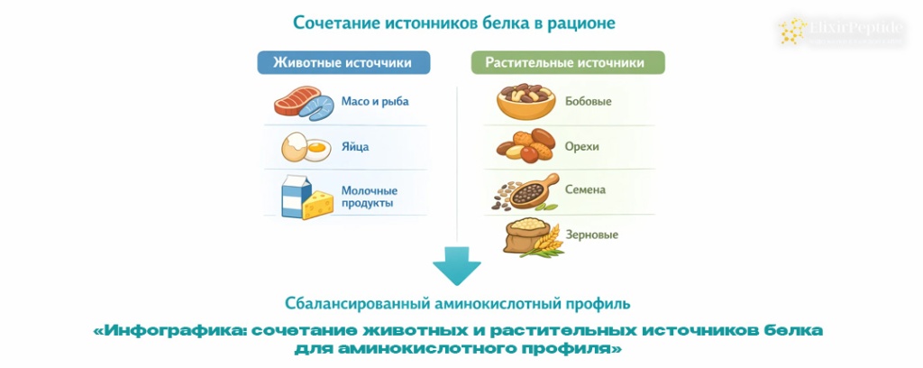 Инфографика- сочетание животных и растительных источников белка для аминокислотного профиля .jpg