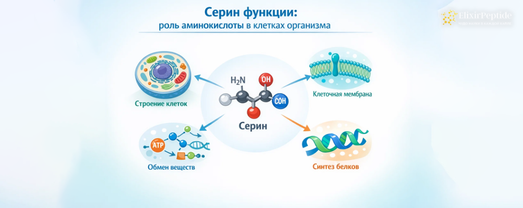 Серин функции- роль аминокислоты в клетках организма.png