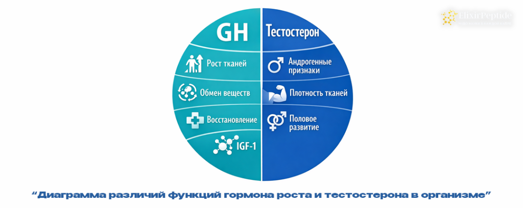 Диаграмма различий функций гормона роста и тестостерона в организме.png